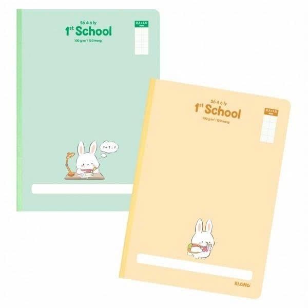 Vở 4 ôly may gáy khổ A4 Klong 1st SCHOOL DL100gsm 120 trang (5/60)