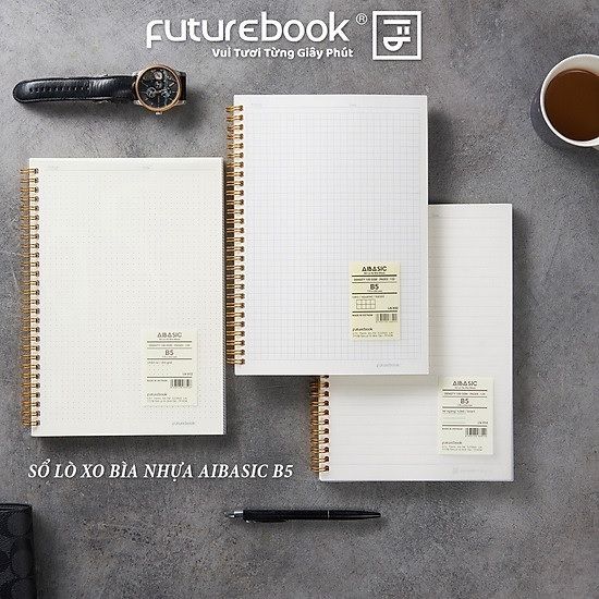 Sổ lò xo kẻ caro Futurebook ĐL100gsm