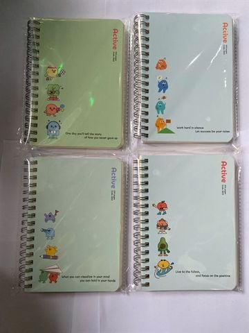 Sổ lò xò bìa bồi Active A6 200 trang Hải Tiến (132) - HT9202