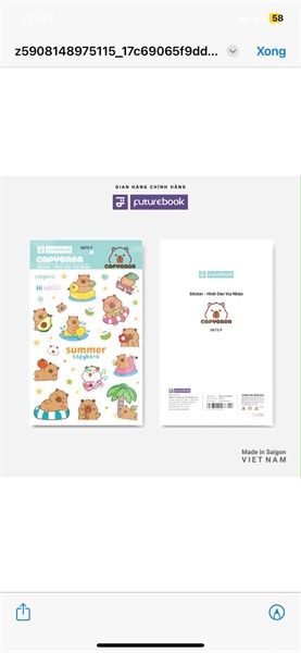 Nhãn Dán Sticker Futurebook Chính Hãng - Có Tại Hiệu Sách Mai