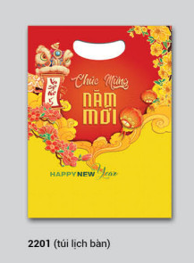 Túi đựng lịch bàn Bông Sen (22x29.5x3cm)