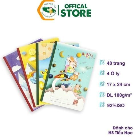 Vở Ô Ly Hồng Hà Đl100gsm Chính Hãng - Có Tại Hiệu Sách Mai