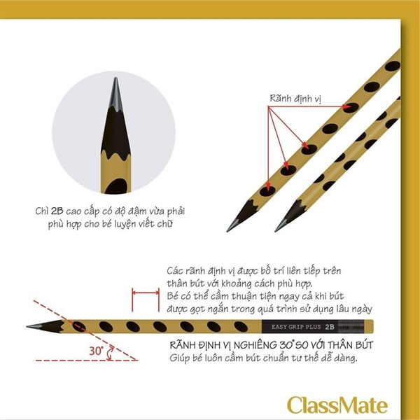 Bút chì 2B Classmate cl-pc642