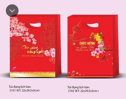 Túi đựng lịch bàn Bông Sen (22x29.5x3cm)