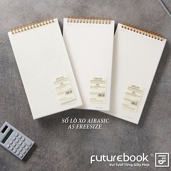 Sổ lò xo kẻ caro Futurebook ĐL100gsm