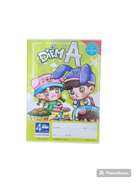 Vở 4 Ô Ly Đl100Gsm Điểm A+ Futurebook - Gấu Mụp - 48 Trang Chính Hãng - Có Tại Hiệu Sách Mai