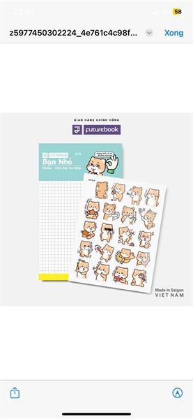 Nhãn Dán Sticker Futurebook Chính Hãng - Có Tại Hiệu Sách Mai