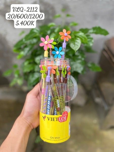 Bút chì khúc Việt Lợi có hình chong chóng VLQ-2112 (20/600/1200)
