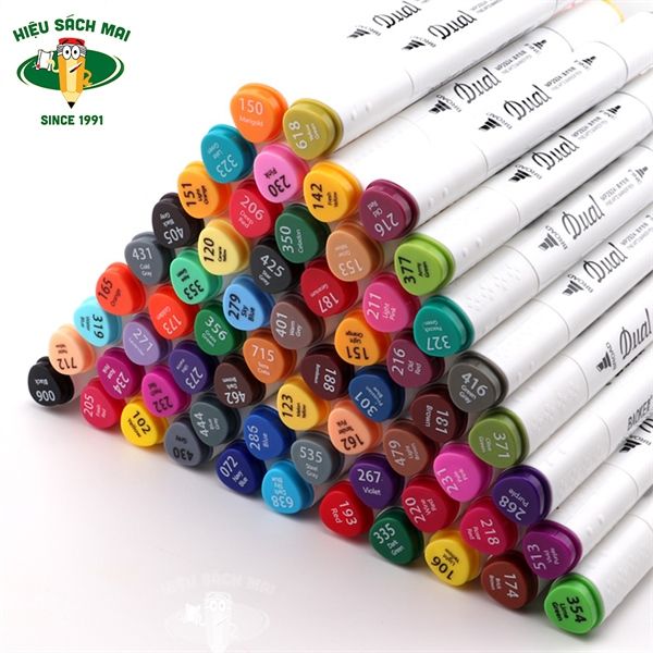 Bút Dạ Màu Marker Baoke Chính Hãng - Có Tại Hiệu Sách Mai