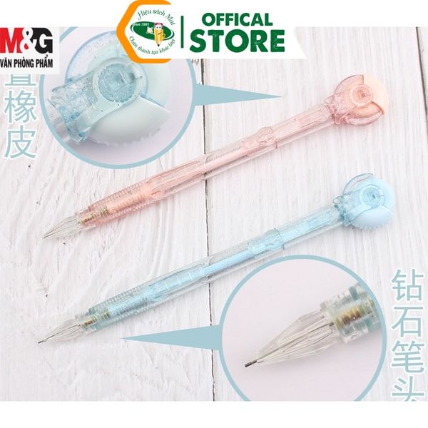 Bút Chì Kim 0.7 Đầu Tẩy Có Nắp Ampv9402 Chính Hãng - Có Tại Hiệu Sách Mai