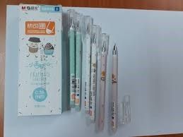 Bút Gel Xóa Được Đen Mở Nắp 0.38 Hs Thân Hình Lá Akp68416A Có Tại Hiệu Sách Mai Hãng M&G