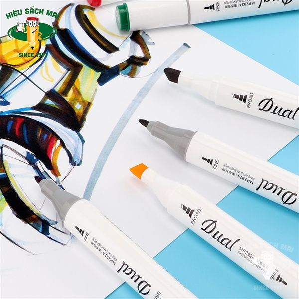 Bút Dạ Màu Marker Baoke Chính Hãng - Có Tại Hiệu Sách Mai