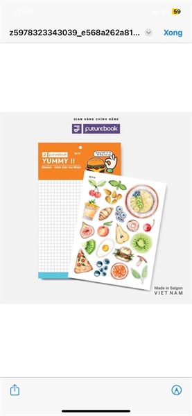 Nhãn Dán Sticker Futurebook Chính Hãng - Có Tại Hiệu Sách Mai