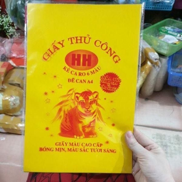 10 chiếc Giấy màu thủ công decal HH (10/50/200)