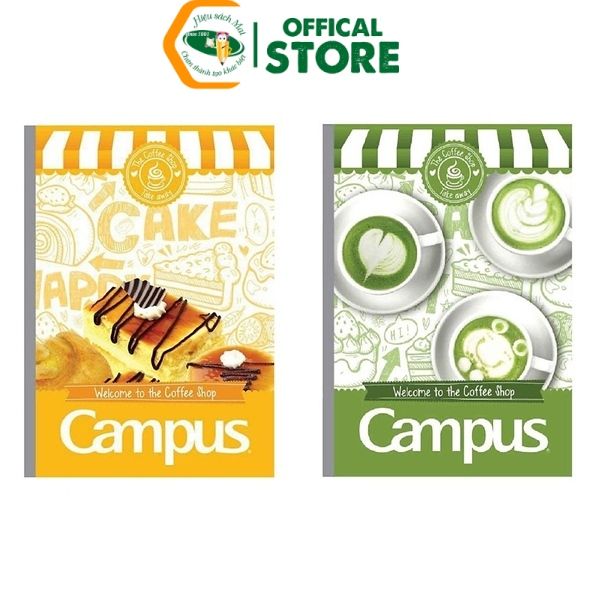 Vở kẻ ngang có chấm B5 80/120/200 trang Campus Chính Hãng - Có Tại Hiệu Sách Mai