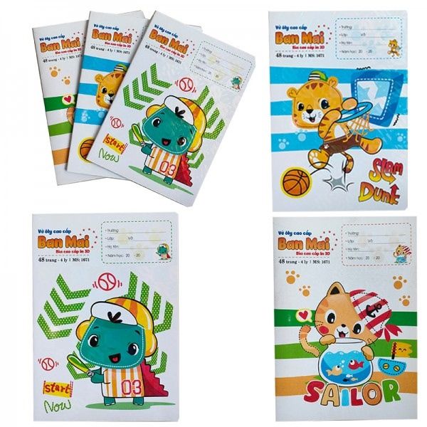 Vở ô ly ĐL120gsm Hải Tiến Ban Mai
