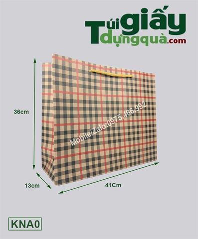 Túi giấy Kraf ngang (10 chiếc/tập)