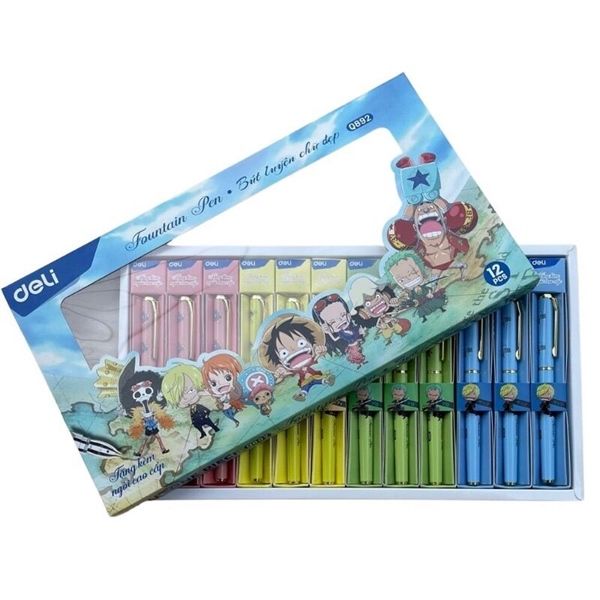 Bút máy ngòi mài + kèm ngòi One Piece Deli Q892 (12/144)