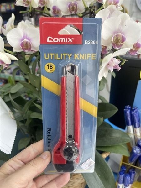 Dao Rọc Giấy 18mm Comix Chính Hãng - Có Tại Hiệu Sách Mai