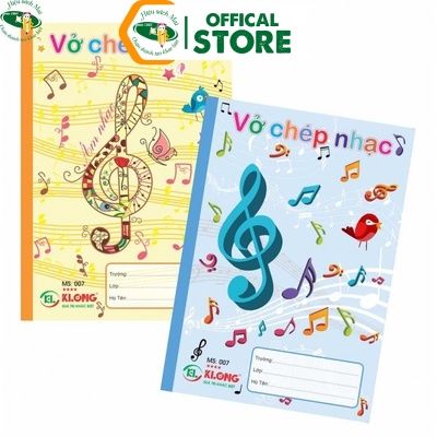 Vở Chép Nhạc Klong Chính Hãng - Có Tại Hiệu Sách Mai