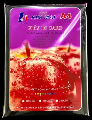 Giấy in Card 250g A4 Kim Mai (Không bóng) (20)
