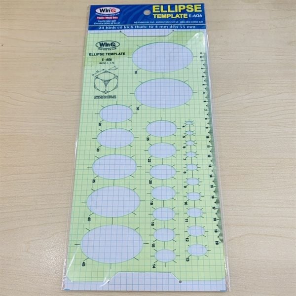 Thước vẽ kỹ thuật Elip WinQ E-606