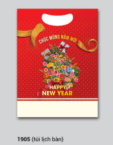 Túi đựng lịch bàn Bông Sen (22x29.5x3cm)