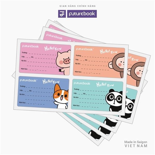 Nhãn vở (20 chiếc/tập) Futurebook (50)