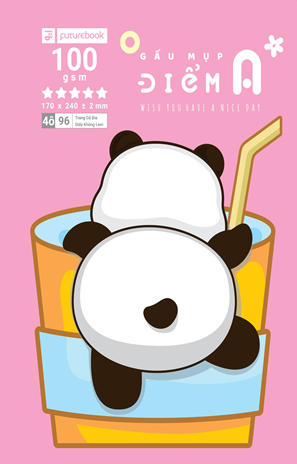 Vở 4 Ô Ly Đl100Gsm Điểm A+ Futurebook - Gấu Mụp - 48 Trang Chính Hãng - Có Tại Hiệu Sách Mai