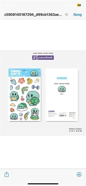 Nhãn Dán Sticker Futurebook Chính Hãng - Có Tại Hiệu Sách Mai