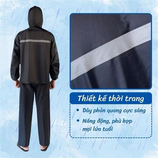 Bộ áo mưa 1 lớp 61B