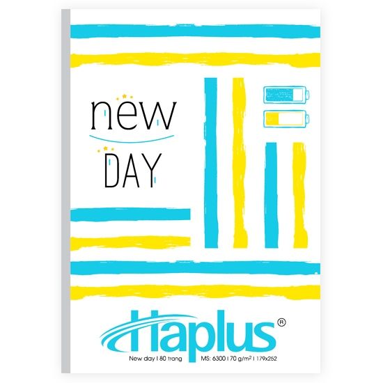 Vở kẻ ngang gáy vuông ép keo đa lớp Haplus ĐL70gsm