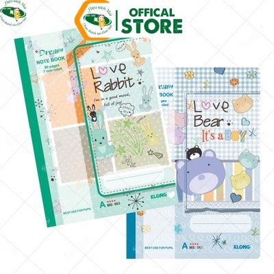 Vở 80/120/200/300 Trang B5 Dream Klong Chính Hãng - Có Tại Hiệu Sách Mai