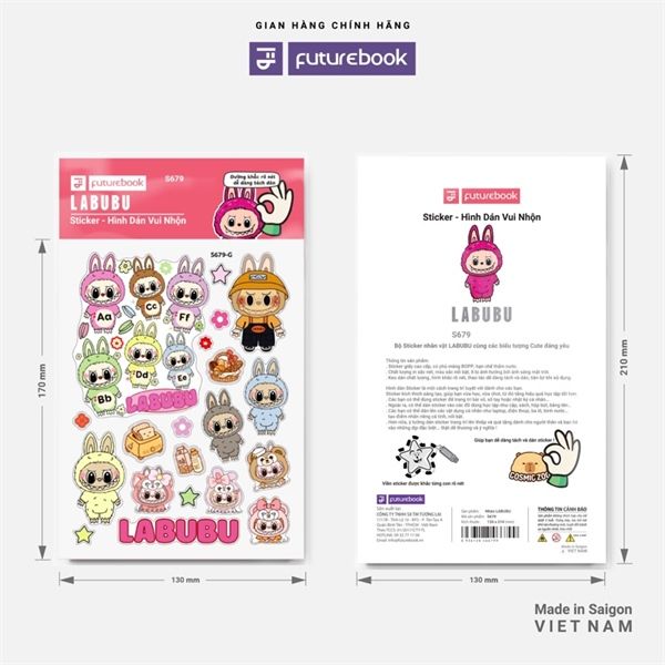 Nhãn Dán Sticker Futurebook Chính Hãng - Có Tại Hiệu Sách Mai