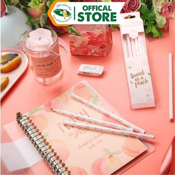 Bút Chì Gỗ 2B In Hình Quả Đào Awp30707 Chính Hãng - Có Tại Hiệu Sách Mai