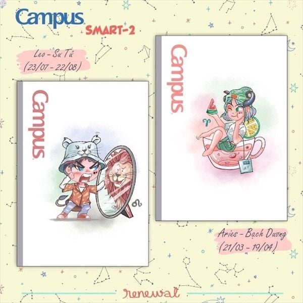 Vở kẻ ngang có chấm B5 80/120/200 trang Campus Chính Hãng - Có Tại Hiệu Sách Mai