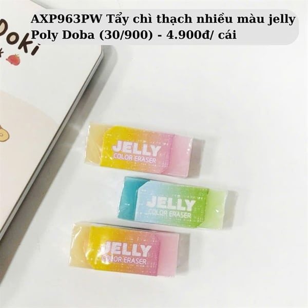 Tẩy chì thạch nhiều màu Jelly Poly Doba (30/900) AXP963PW