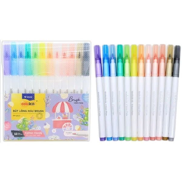 Bút lông màu Thiên Long FP-C017 cotton Candy 12 màu (100)