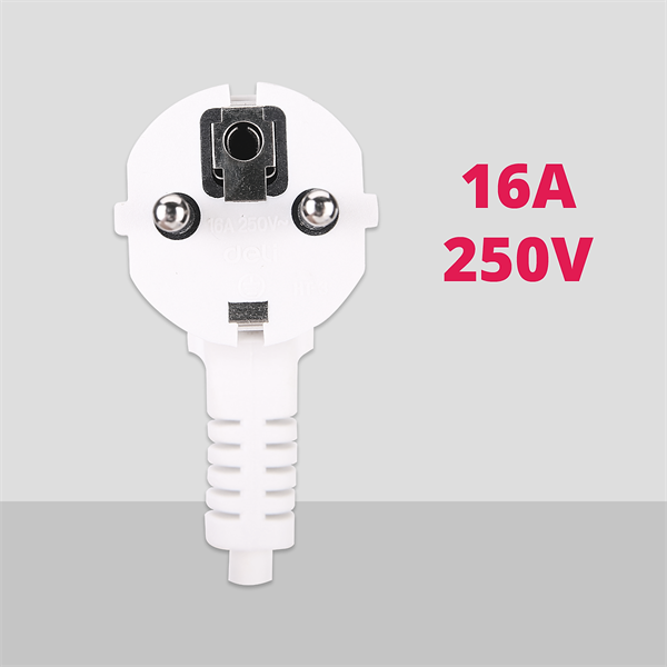 Ổ cắm điện Deli 6 ổ cắm E18339