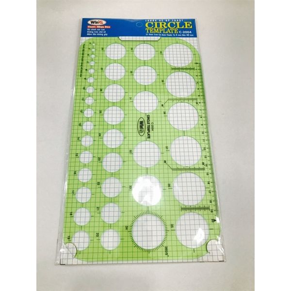 Thước Vẽ Kĩ Thuật Hình Tròn Winq Chính Hãng - Có Tại Hiệu Sách Mai