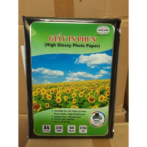 Giấy in phun Mạnh Hưng