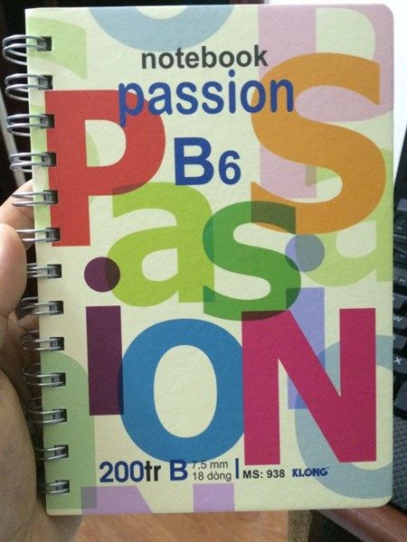 Notebook passion B6 200tr – HIỆU SÁCH MAI