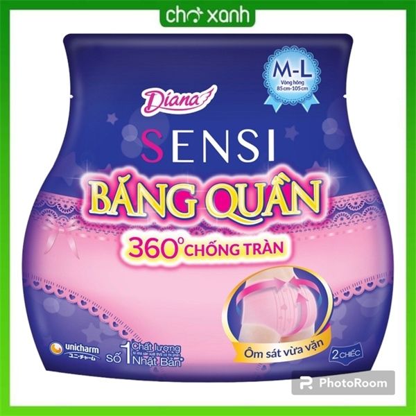 Băng vệ sinh Diana Sensi Size M-L gói 5 miếng ( Bịch 24 gói)