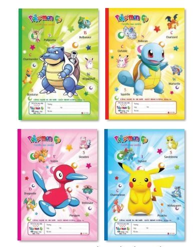 Vở ô ly ĐL100gsm Hải Tiến POKEMON