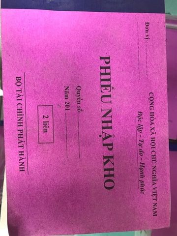 Phiếu nhập kho 2 liên 100t /quyển (150x210)