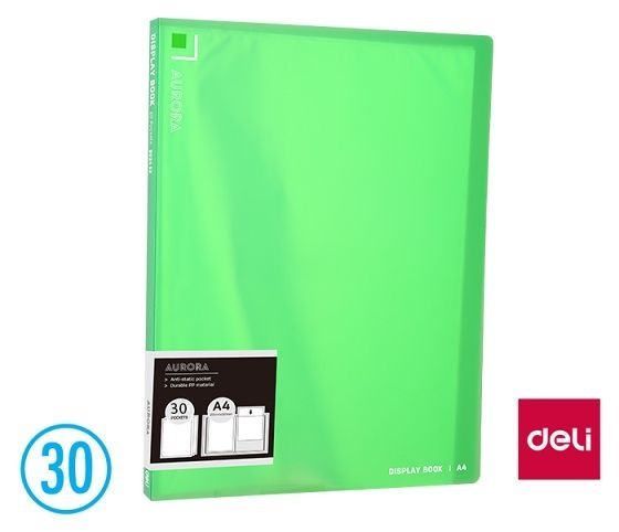 File lá 30 tờ (xanh lá) Deli EB02552 (1/12/72) – HIỆU SÁCH MAI