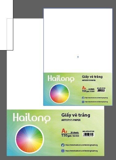 Giấy vẽ Hải Long (20 tờ/túi)