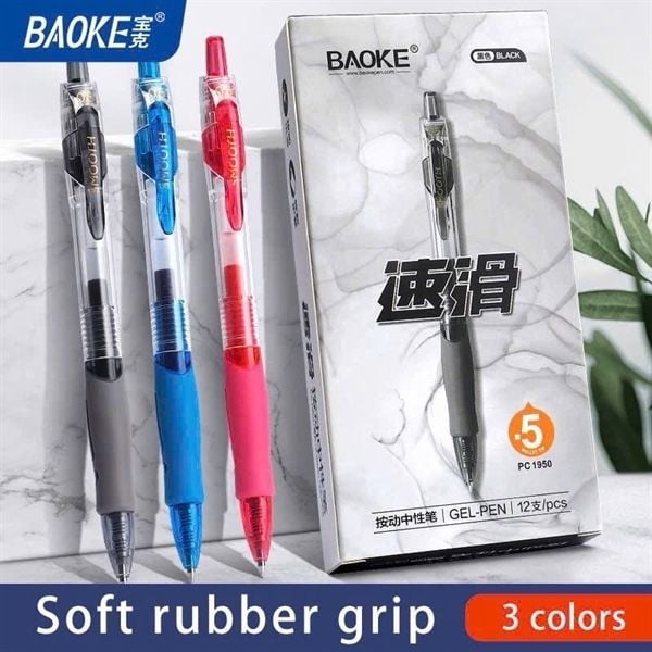 Bút gel Baoke Smooth 0.5mm PC1950 (12/144/1728)