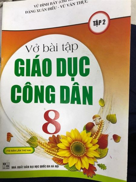 Vở bài tập GDCD 8 tập 2 NXB Đh QG Hà nội