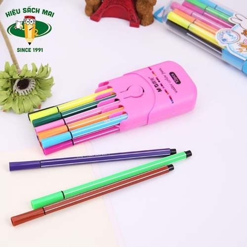 Bút Dạ Nước 24 Màu Chính Hãng - Có Tại Hiệu Sách Mai